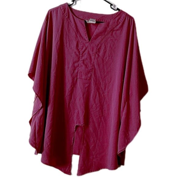 Chico's Red Dolman Sleeve Tunic - Picture 1 of 4